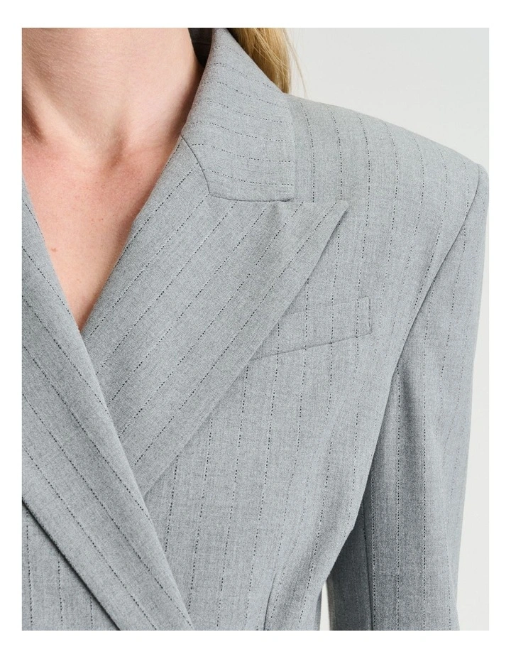 Pinstripe Jumpsuit in Grey image 5