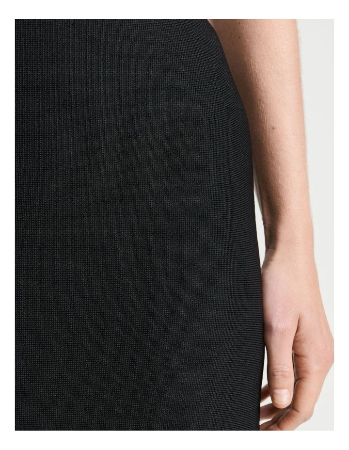 Milano Fluted Skirt in Black image 3