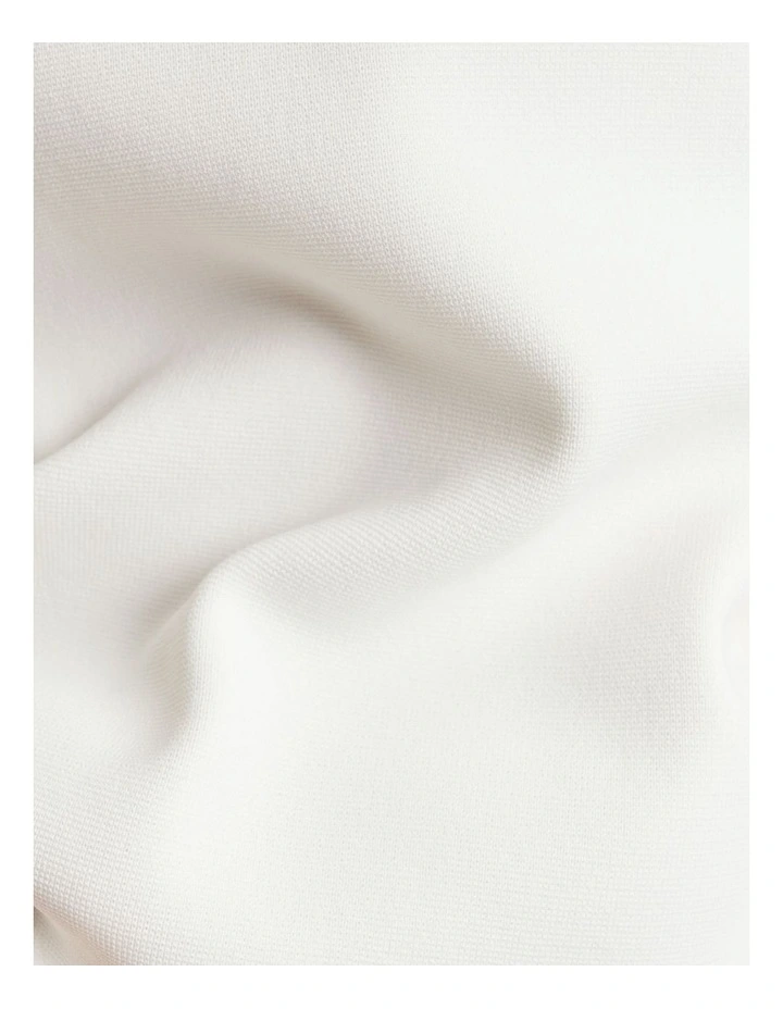 Milano Slash Neck Tee in White image 3