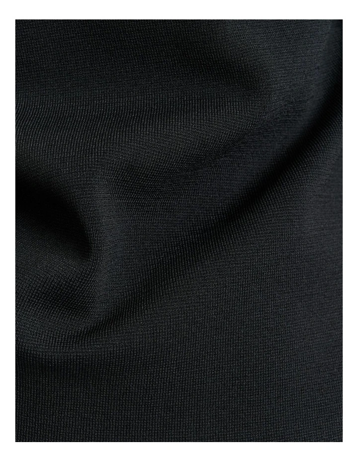 Milano Slash Neck Tee in Black image 3
