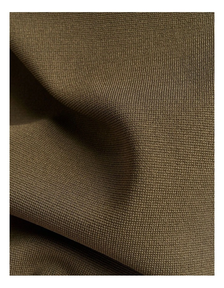 Milano Slash Neck Tee in Green image 3