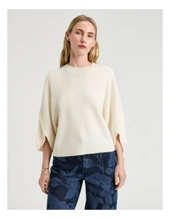 Merino Cape Sleeve Sweater