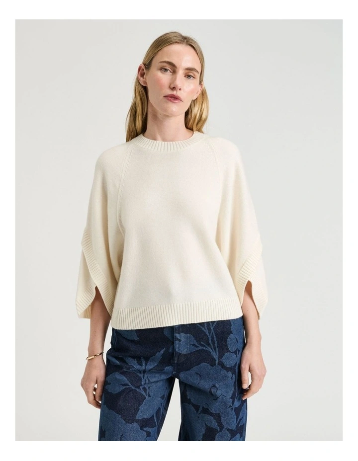 Merino Cape Sleeve Sweater image 1