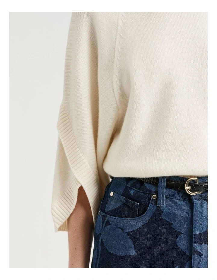 Merino Cape Sleeve Sweater image 3