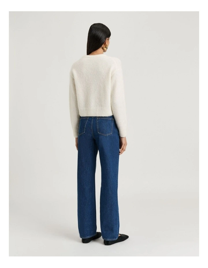 BRUSHED ALPACA WOOL BLEND CARDIGAN image 2