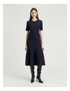 MILANO FLUTED MIDI DRESS