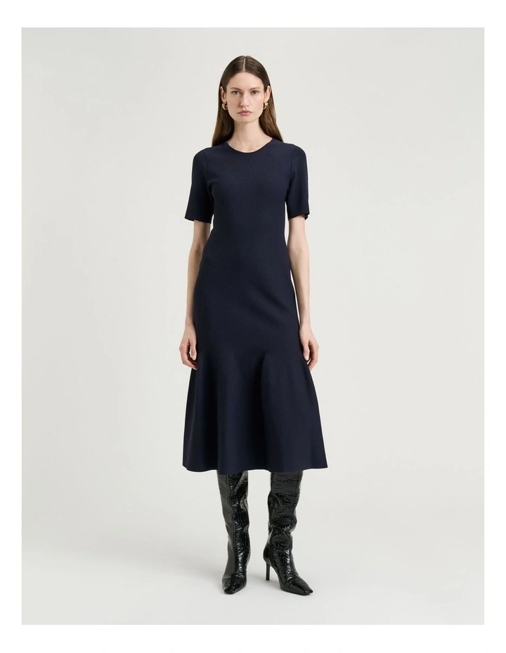 MILANO FLUTED MIDI DRESS image 1