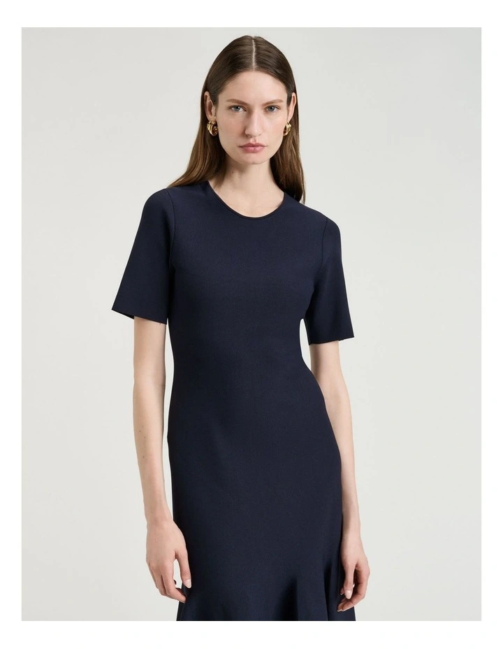 MILANO FLUTED MIDI DRESS image 3