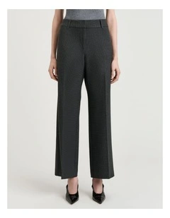 HOUNDSTOOTH WIDE LEG PANT