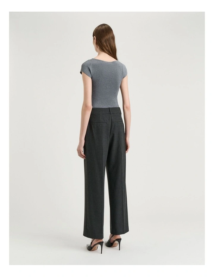 HOUNDSTOOTH WIDE LEG PANT image 2