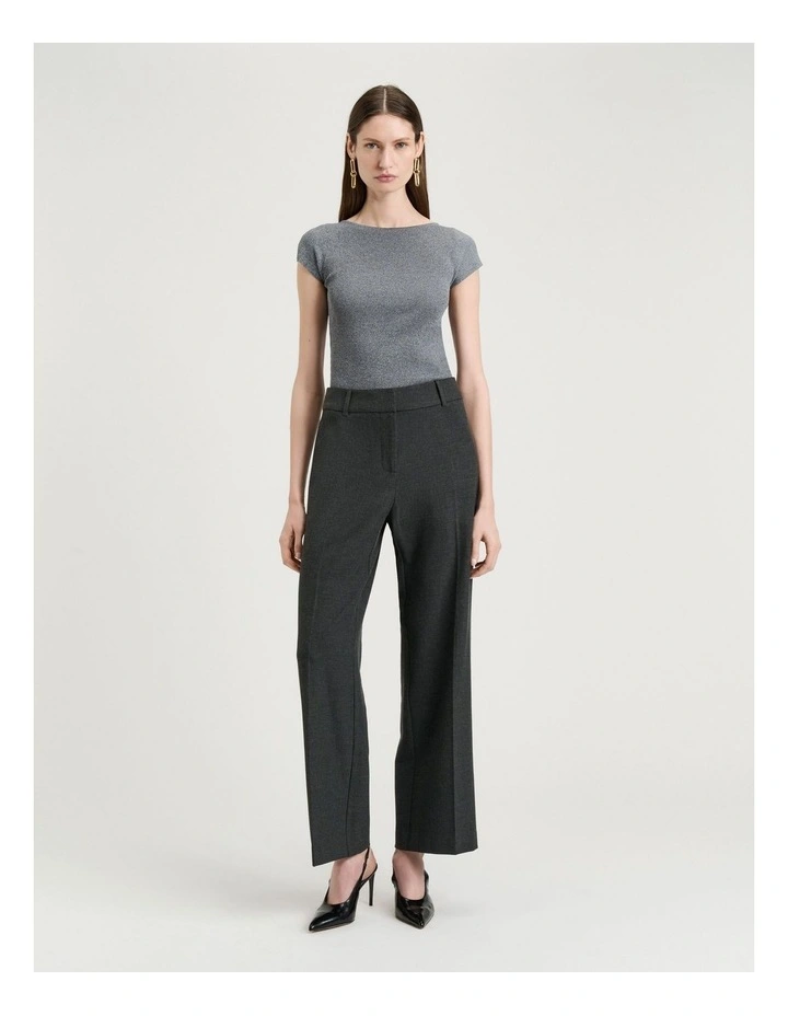 HOUNDSTOOTH WIDE LEG PANT image 4