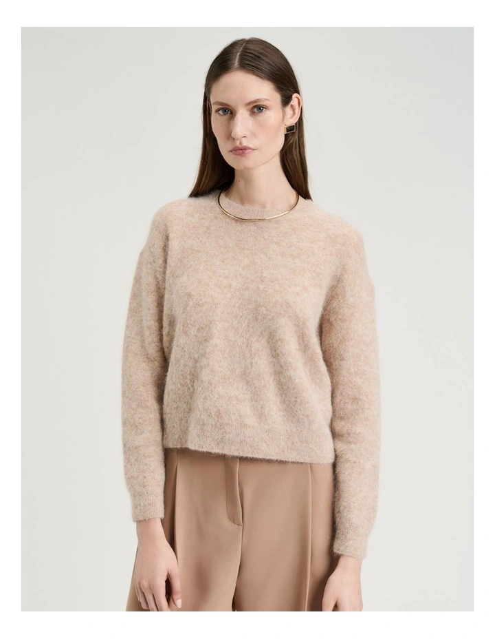 Brushed Alpaca Wool Blend Knit image 1