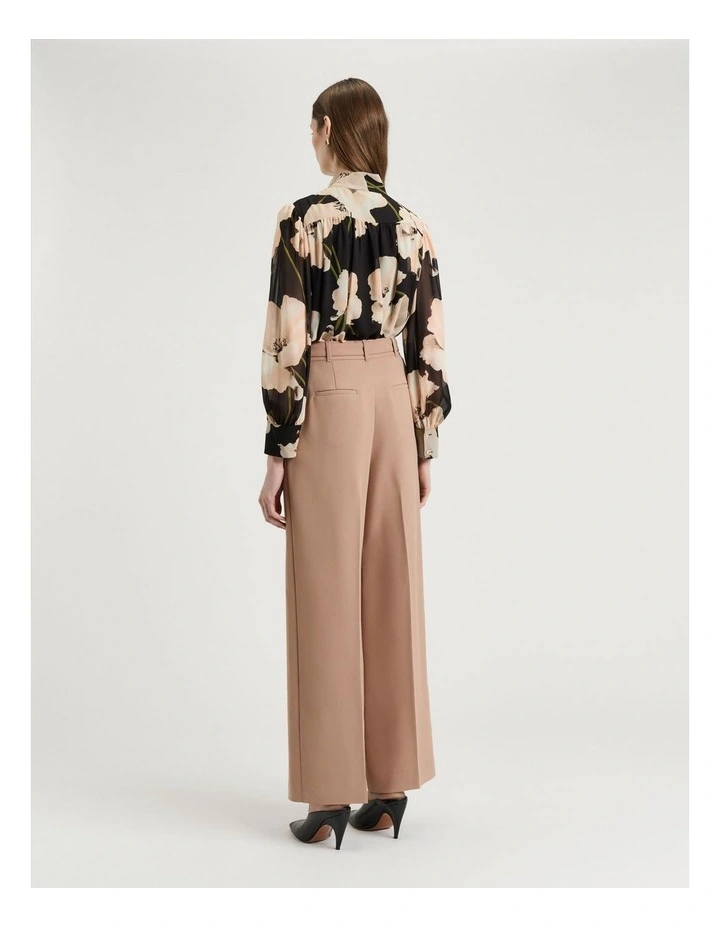 Blush Poppy Georgette Blouse in Brown image 2