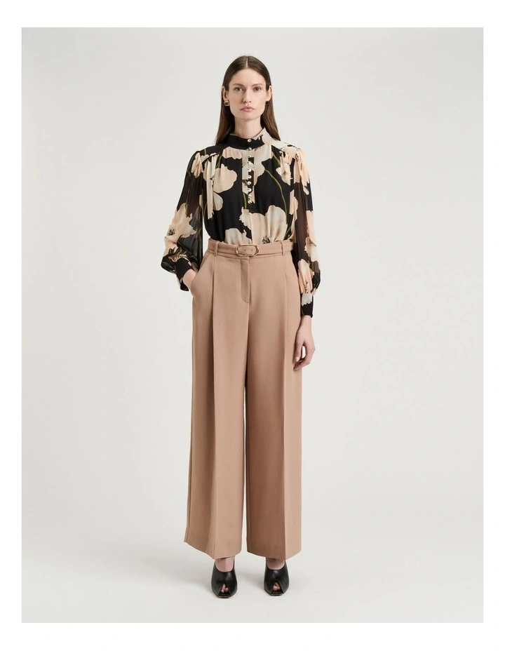 Blush Poppy Georgette Blouse in Brown image 5