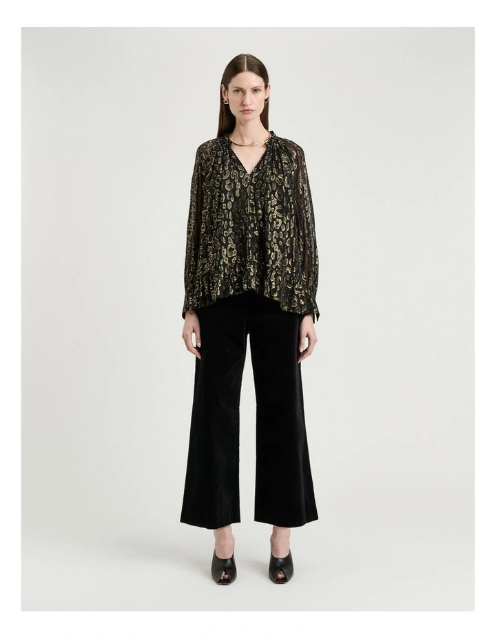Metallic Jacquard Georgette Blouse image 6