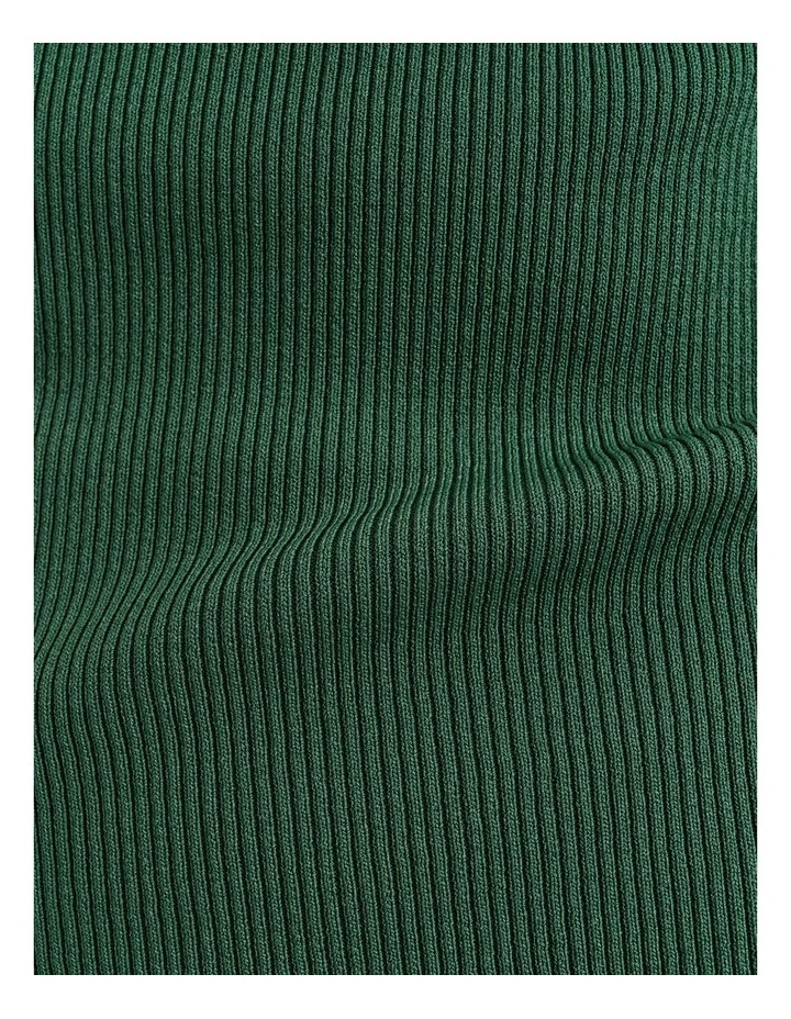 Ribbed Cap Sleeve Boat Neck Knit image 3