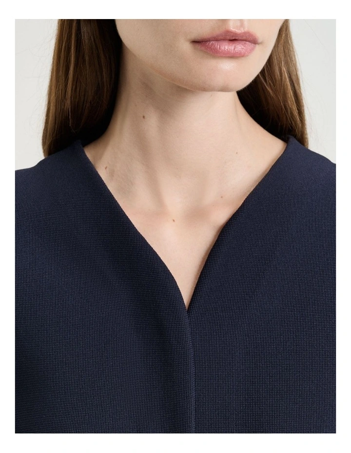 Milano Curved Front Jacket in Navy image 3