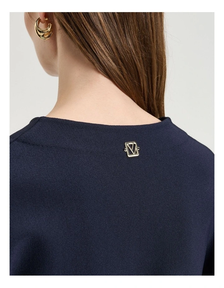 Milano Curved Front Jacket in Navy image 4