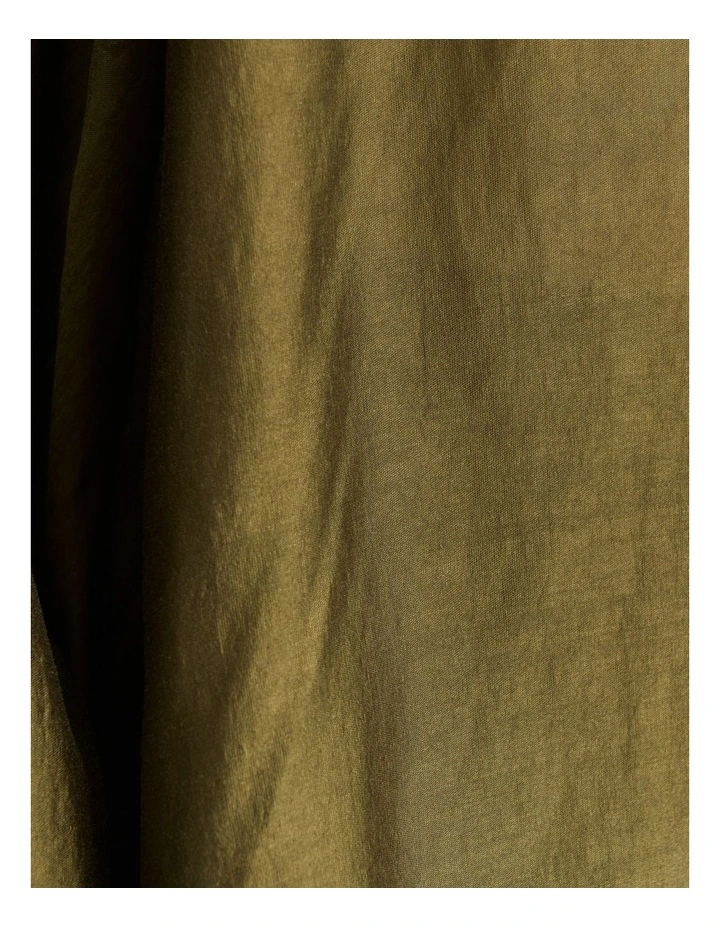 Light Lyocell Blend Blouson Sleeve Top image 4