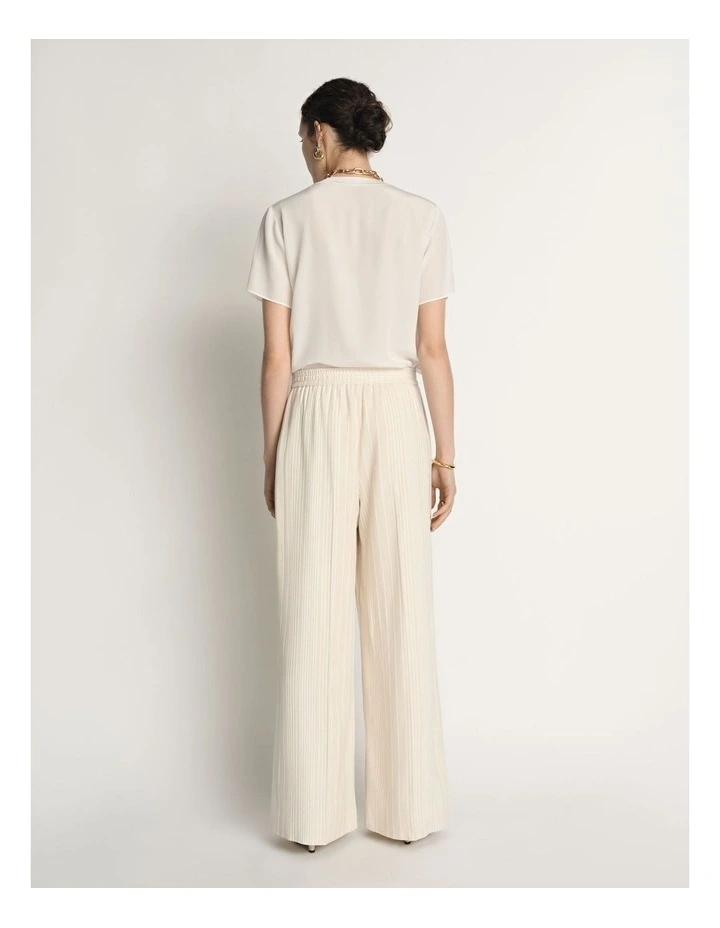 Embroidered Stripe Wide Leg Pant image 2