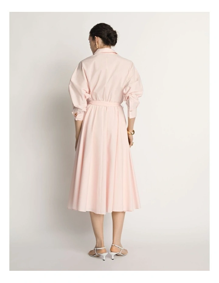Cotton Tie Belt Shirtdress image 2