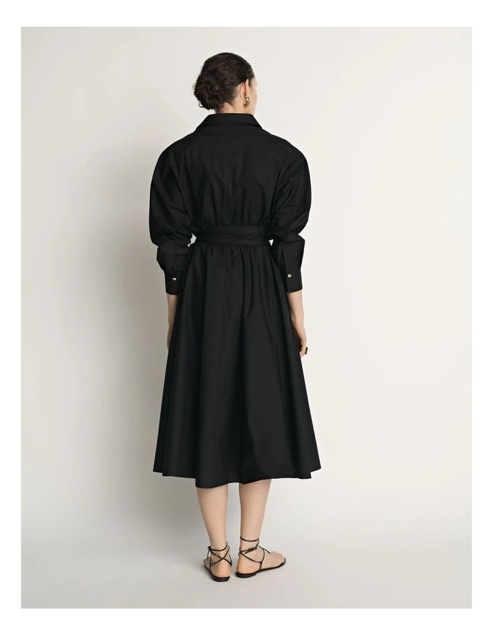 Cotton Tie Belt Shirtdress image 2