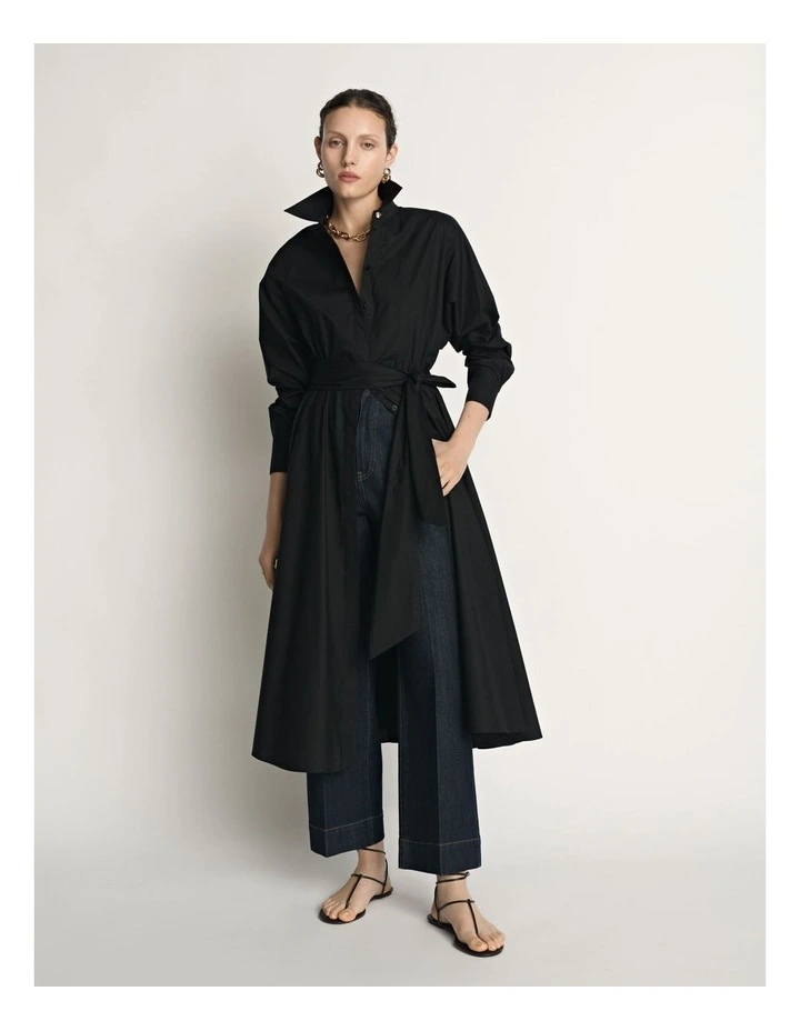 Cotton Tie Belt Shirtdress image 5