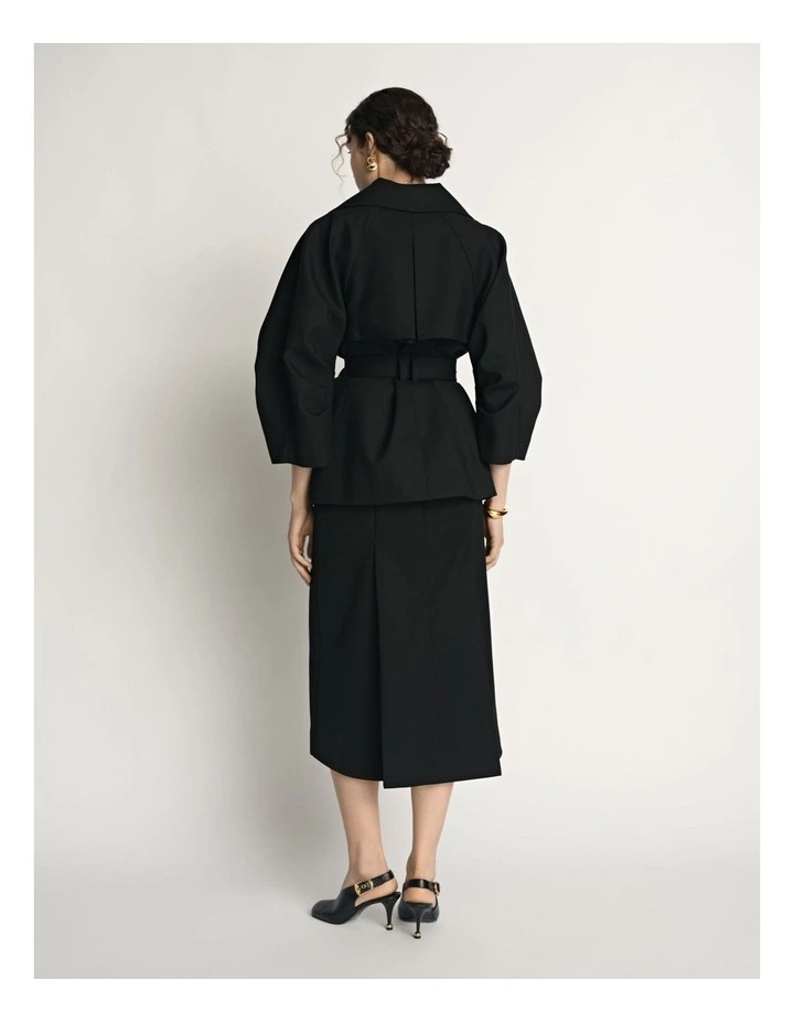 Cocoon Sleeve Cropped Trench image 2