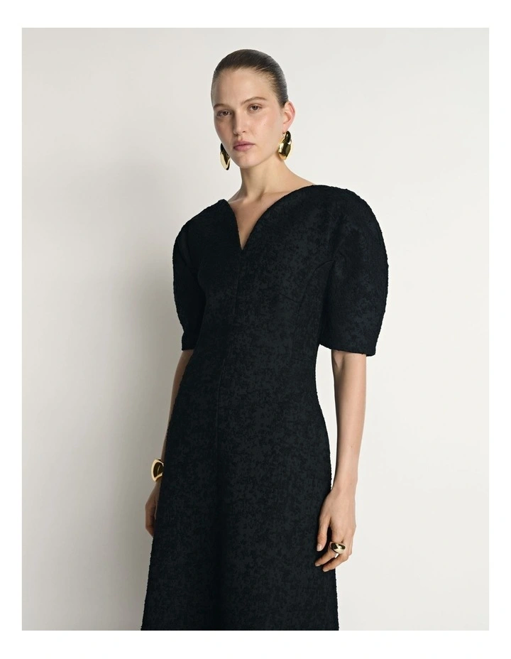 Boucle Tuck Sleeve Dress image 3