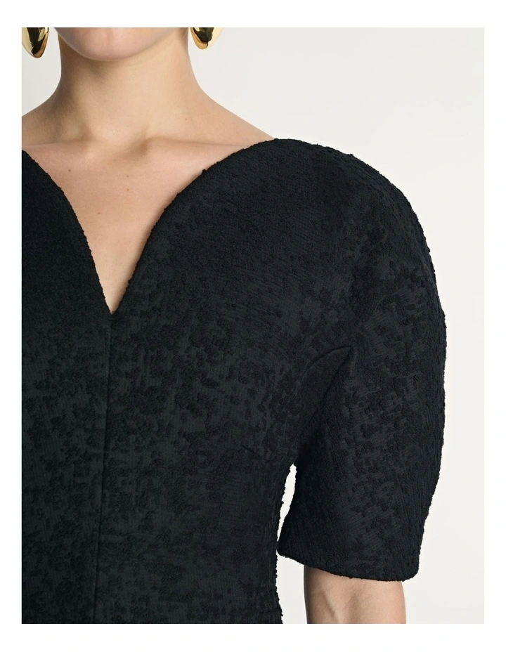 Boucle Tuck Sleeve Dress image 5