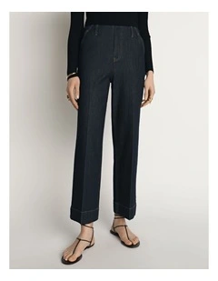 Denim High Rise Cropped Jean