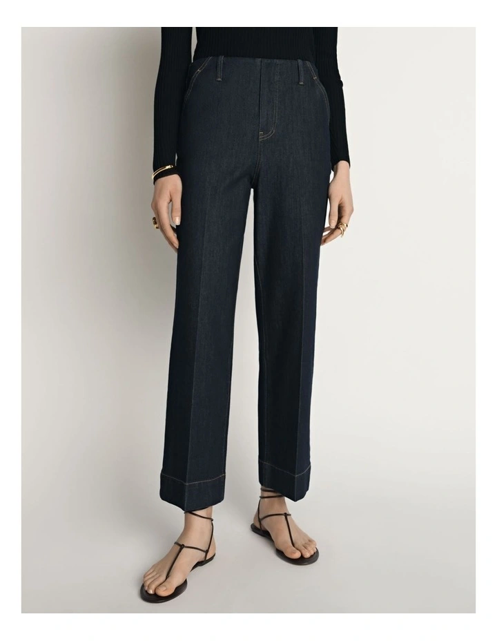 Denim High Rise Cropped Jean image 1