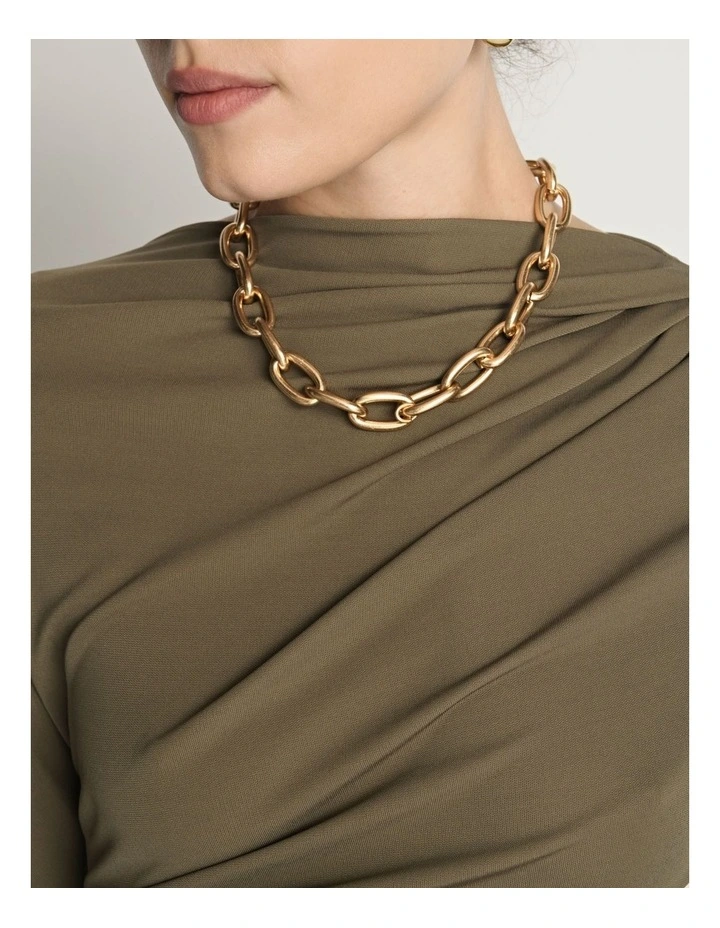 Asymmetric Draped Neck Top image 3