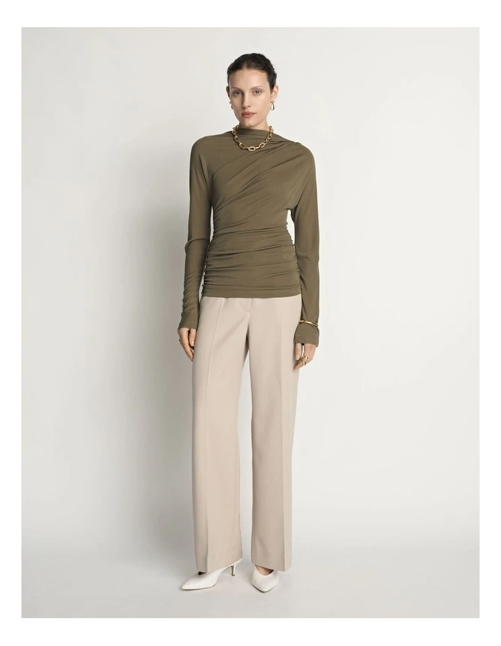 Asymmetric Draped Neck Top image 4