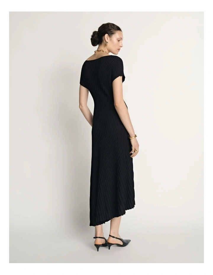 Engineered Ribbed Knit Dress image 2