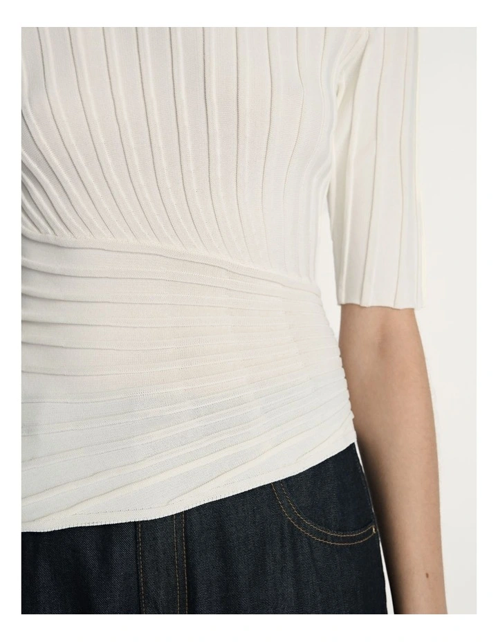 Engineered Ribbed Top image 3