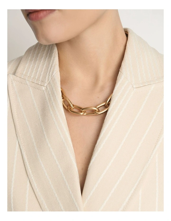 Embroidered Stripe Cropped Blazer image 4