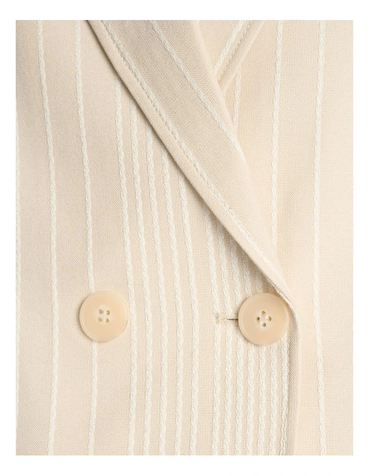 Embroidered Stripe Cropped Blazer image 5