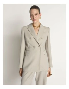 Wool Double Breasted Blazer