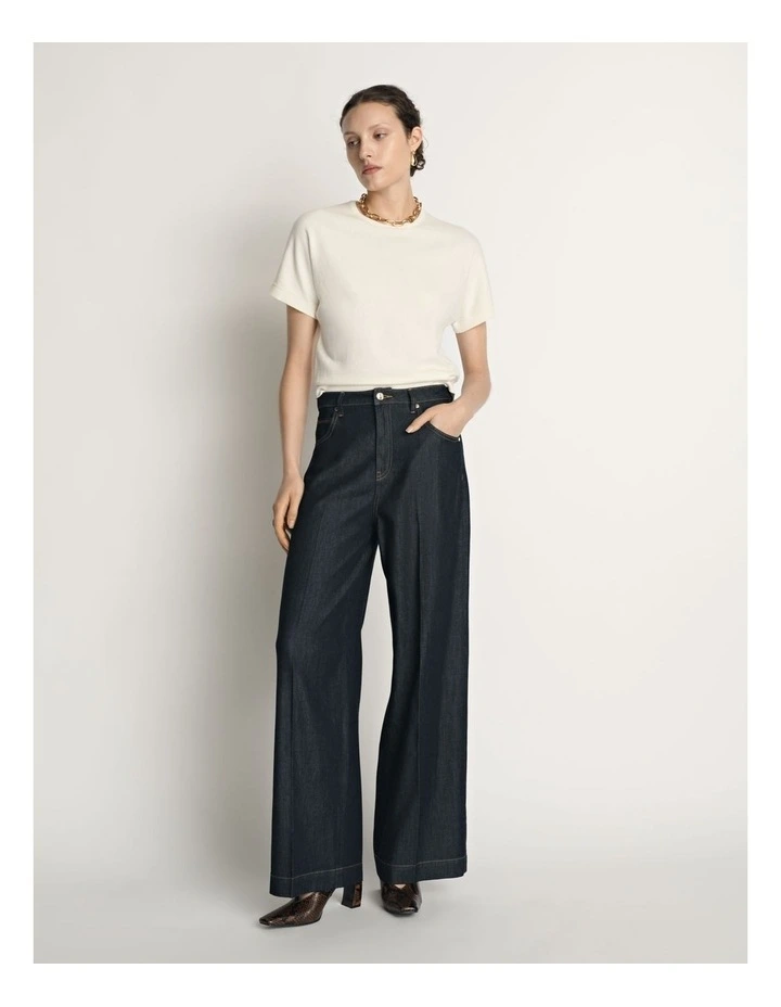 Cotton Cashmere Knit Tee image 4