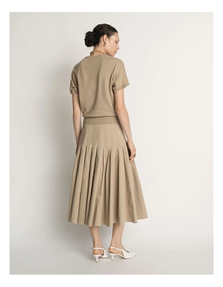 Cotton Cashmere Knit Tee image 2