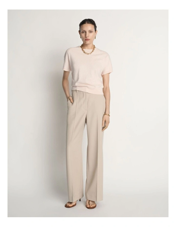Cotton Cashmere Knit Tee image 4