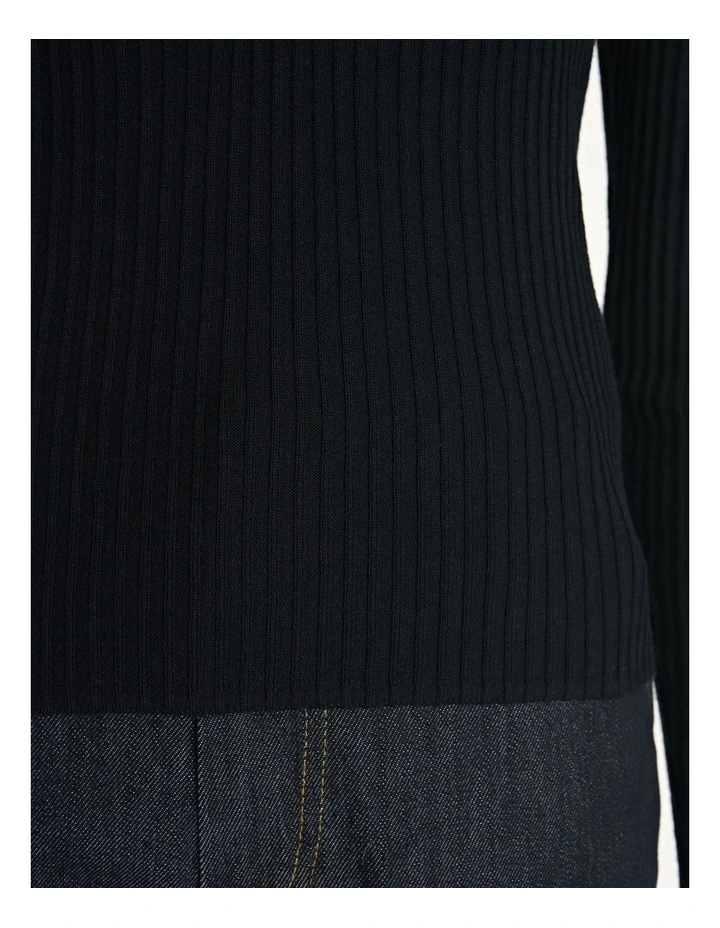 Cotton Silk Ribbed Polo image 3