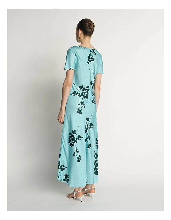 Stamp Floral Bias Dress image 2