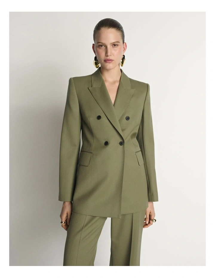 Wool Double Breasted Blazer image 7