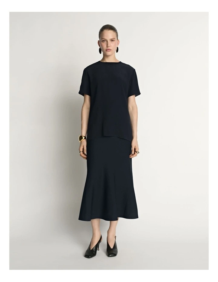 Silk Rib Neck Top image 3