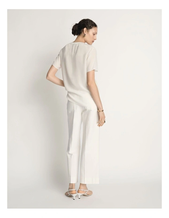 Silk Rib Neck Top image 2