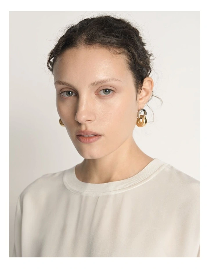 Silk Rib Neck Top image 3