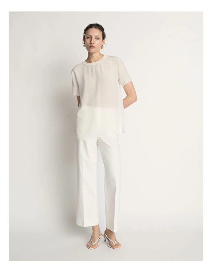 Silk Rib Neck Top image 4