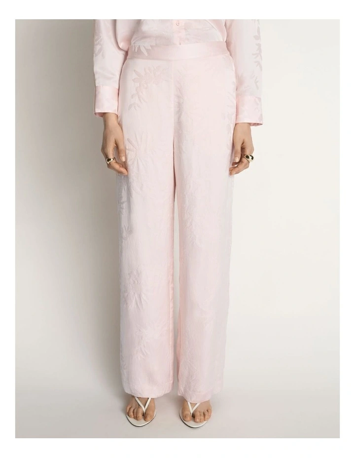 Floral Jacquard Straight Leg Pant image 1